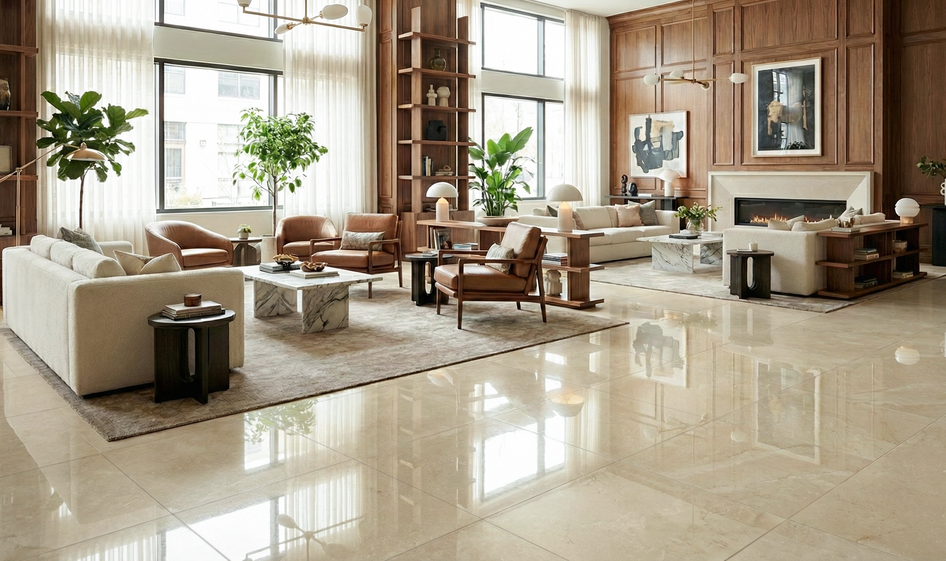 Strata Cream Polished